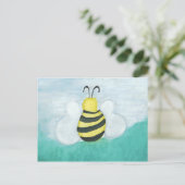 Honeybee Horizontal Postcard Postkarte (Stehend Vorderseite)