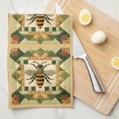 Honeybee Imitats Quilt Geschirrtuch (Viertel Falte)