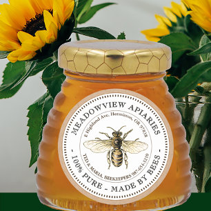 Honeybee Kraft für das Produktetikett Runder Aufkleber