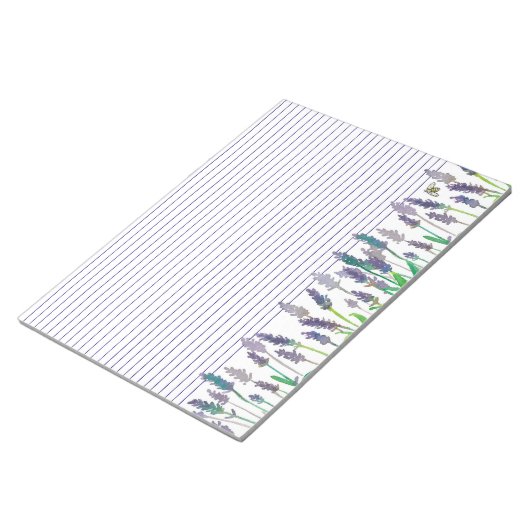 Honeybee Lavender Herb Blume Lined Notizblock (angewinkelt)