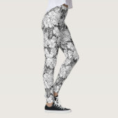 Honeybee Leggings Blume Kunst, Dichtung und Musik (Rechts)