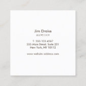 Honeybee-Logo Honeybee Honeycomb Quadratische Visitenkarte (Rückseite)