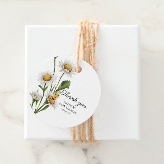 Honeybee Mama wird Babydusche Geschenkanhänger (Beispiel)