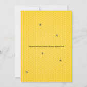 Honeybee Mutter zu Bee Baby Dusche Einladung (Rückseite)