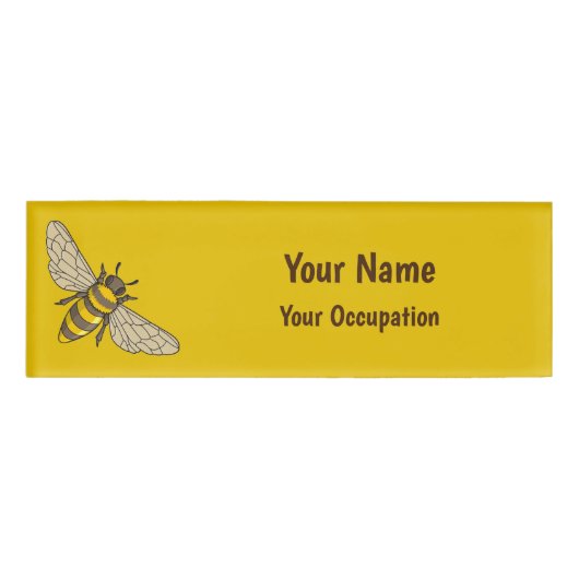 Honeybee Name Tag Namenschild (Vorderseite)