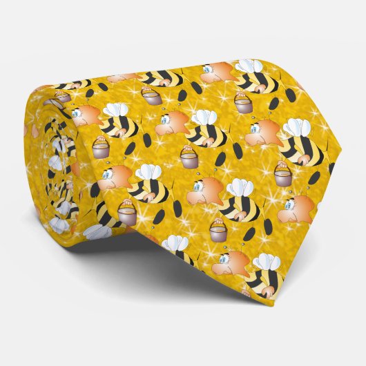 Honeybee Neck Tie Krawatte (Gerollt)