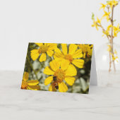 Honeybee Notecard Karte (Gelbe Blume)