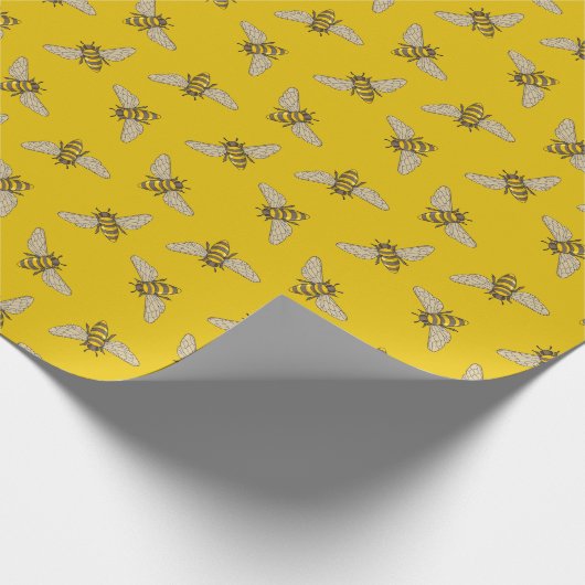Honeybee Pattern Geschenkpapier (Ecke)