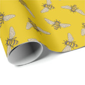 Honeybee Pattern Geschenkpapier (Rolleneckpunkt)