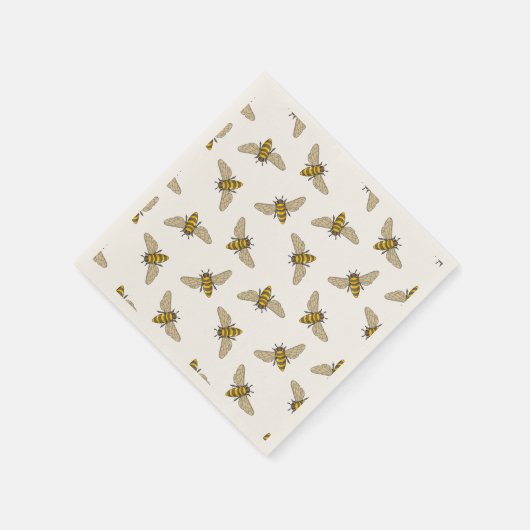 Honeybee Pattern Serviette (Ecke)