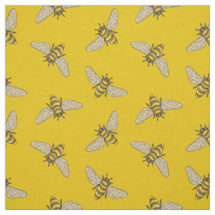 Honeybee Pattern Stoff