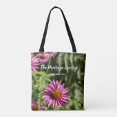 Honeybee & Pink Coneflower Eco-Friendly Tote Tasche (Rückseite)
