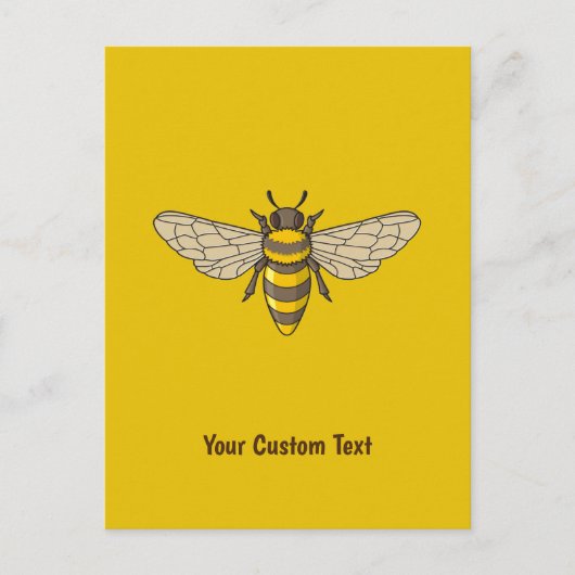 Honeybee Postcard Postkarte (Vorderseite)