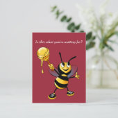 Honeybee Rosh HaShana Postcard Postkarte (Stehend Vorderseite)