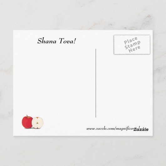 Honeybee Rosh HaShana Postcard Postkarte (Rückseite)