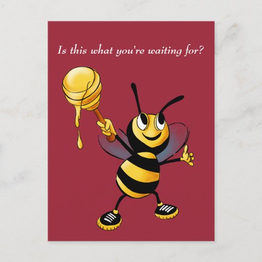 Honeybee Rosh HaShana Postcard Postkarte (Vorderseite)