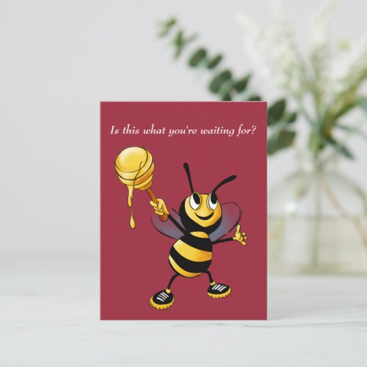 Honeybee Rosh HaShana Postcard Postkarte (Stehend Vorderseite)