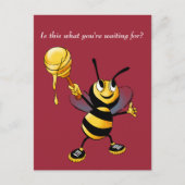 Honeybee Rosh HaShana Postcard Postkarte (Vorderseite)
