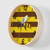 Honeybee Stripes Clock Uhr (Winkel)