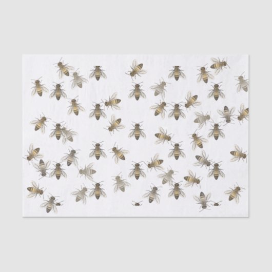 Honeybee Tissue Ivory Seidenpapier (Vorderseite)