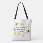 Honeybee Tote Bag Tasche (Rückseite)