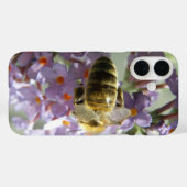 Honeybee und Buddleia Blume iPhone Case (Rückseite (Horizontal))