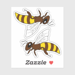 Honeybee Vinyl Stickers Aufkleber