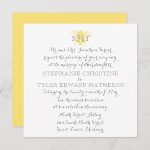 Honeybee Wedding Einladung