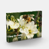 Honeybee & White Plum Macro | Custom Photo Block (Links)