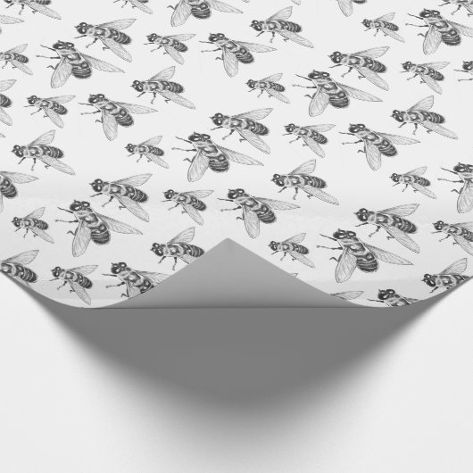 Honeybee Wrapping Paper Honeybee Wrapping Paper Geschenkpapier (Ecke)