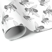 Honeybee Wrapping Paper Honeybee Wrapping Paper Geschenkpapier (Rolleneckpunkt)