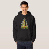 Honeybee   Xmas Lights Santa Honeybee Christmas Tr Hoodie (Vorne ganz)