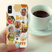 Honeycomb 7 Foto Collage Bee Happy Case-Mate iPhone Hülle