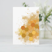 Honeycomb Alcohol Ink Dankeskarte (Stehend Vorderseite)