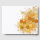 Honeycomb Alcohol Ink Gästebuch (Rückseite)