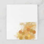 Honeycomb Alcohol Ink Platzkarte (Außenseite Aufgefaltet)