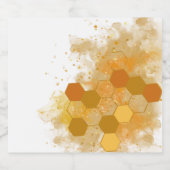 Honeycomb Alcohol Ink Schaumweinetikett (Einzelnes Label)