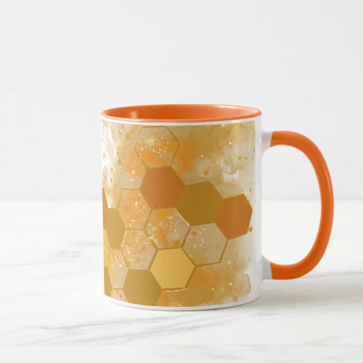 Honeycomb Alcohol Ink Tasse (Rechts)