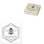 Honeycomb Apiary Skincare Tattoo Bee Gummistempel (Stempel)
