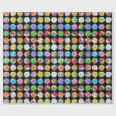 Honeycomb Beachballs Geschenkpapier (Flach)