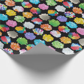 Honeycomb Beachballs Geschenkpapier (Ecke)