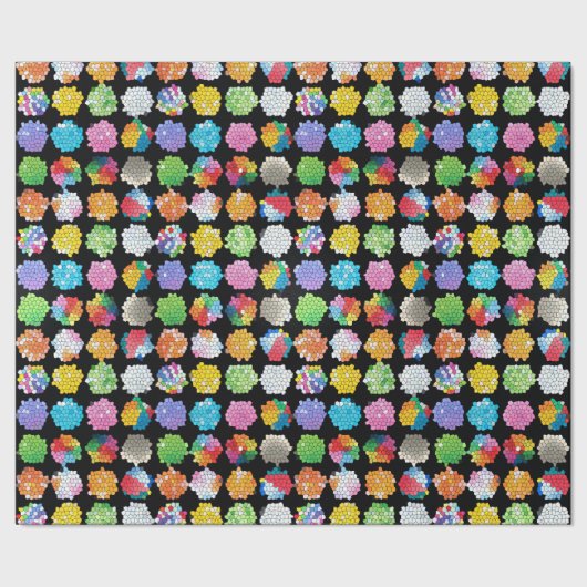 Honeycomb Beachballs Geschenkpapier (Saum)