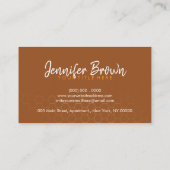 Honeycomb Bear Apiary Gold Visitenkarte (Rückseite)