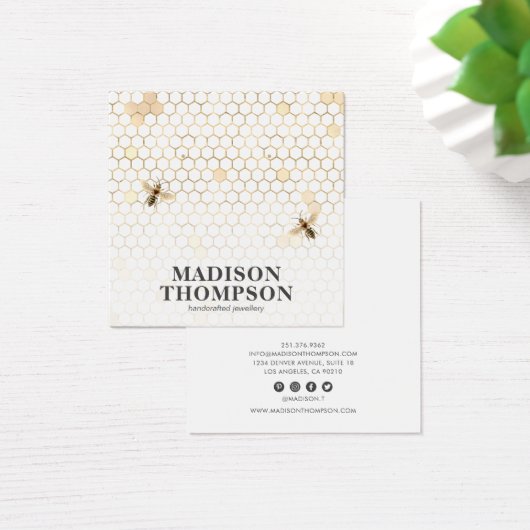 Honeycomb Bee Earring Display (Schreibtisch)