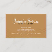 Honeycomb Bee Farm Apiary Black Gold Visitenkarte (Rückseite)