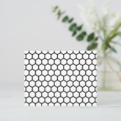 Honeycomb Bee Hive Hexagonal Muster Postkarte (Stehend Vorderseite)