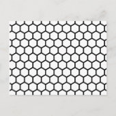 Honeycomb Bee Hive Hexagonal Muster Postkarte (Vorderseite)
