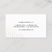 Honeycomb Bee Keeper Visitenkarte (Rückseite)