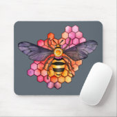 Honeycomb Bee Mousepad (Mit Mouse)