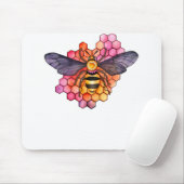 Honeycomb Bee Mousepad (Mit Mouse)
